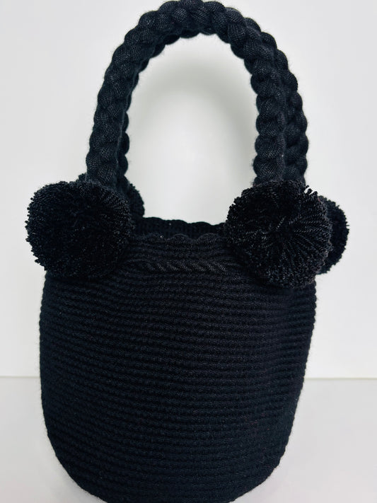 Biondo Miele Wayuu Small Black bag