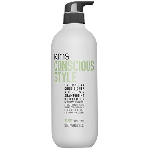 KMS Conscious Style Everyday Conditioner close up label at Bokaos Aveda Salon