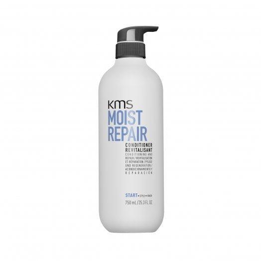 KMS Moist Repair Conditioner side label close up at Pasadena hair salon