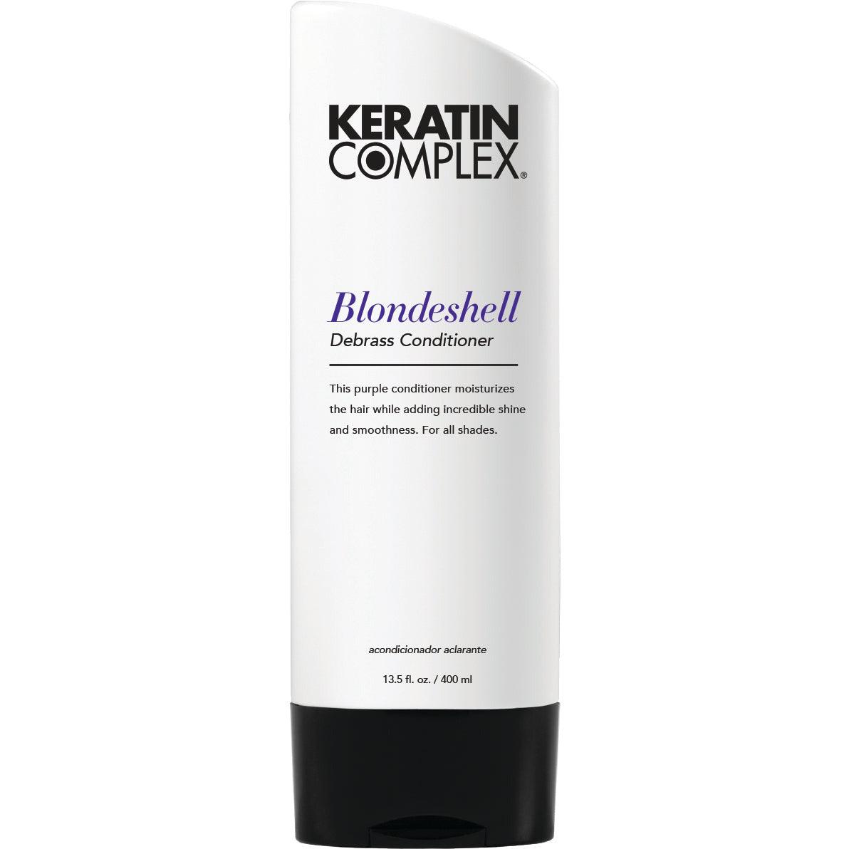 Keratin Complex Blondeshell Conditioner bottle front view at Pasadena hair salon