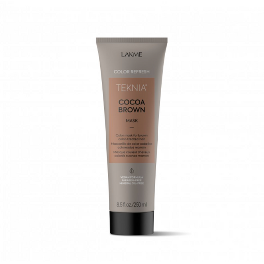 Lakme Teknia Cocoa Brown Refresh Treatment 8.4oz bottle at Pasadena Aveda salon