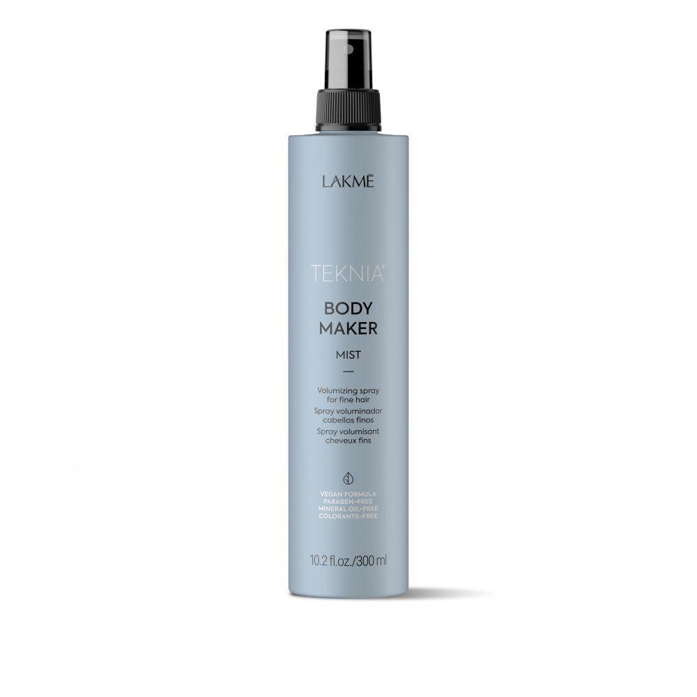 Lakme Teknia Body Maker Mist 10.1oz spray bottle at Bokaos Aveda Salon Pasadena