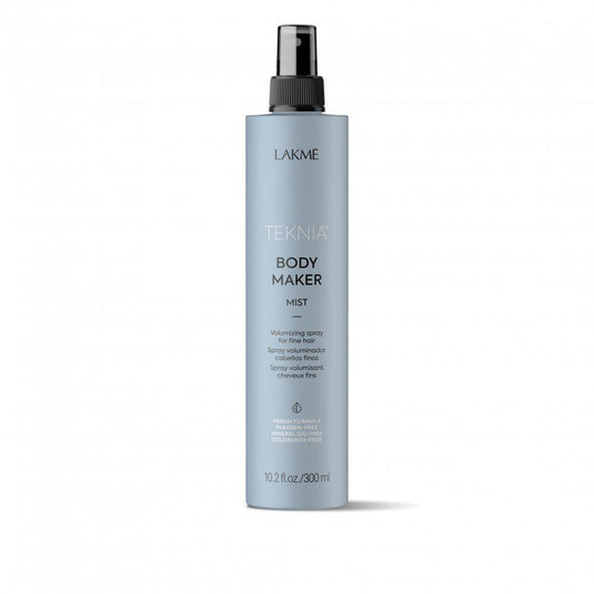 Lakme Teknia Body Maker Mist 10.1oz spray bottle at Bokaos Aveda Salon Pasadena