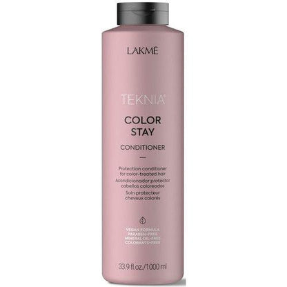Lakme Teknia Color Stay Conditioner label close up Pasadena hair care product