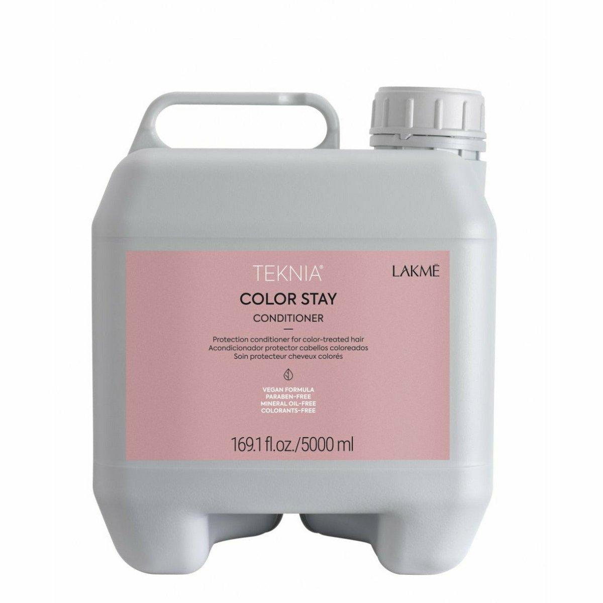 Lakme Teknia Color Stay Conditioner side view bottle at Bokaos Aveda Salon Pasadena