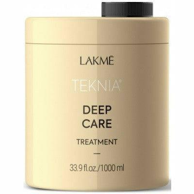 Lakme Teknia Deep Care Treatment label close up Pasadena hair care product