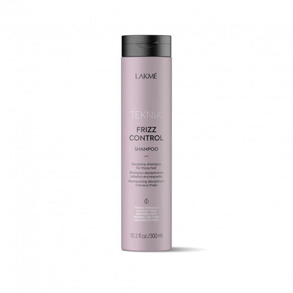 Lakme Teknia Frizz Control Shampoo front bottle at Pasadena Aveda hair salon
