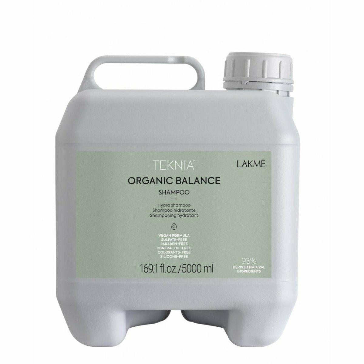 Lakme Teknia Organic Balance Shampoo bottle with natural ingredients background Pasadena