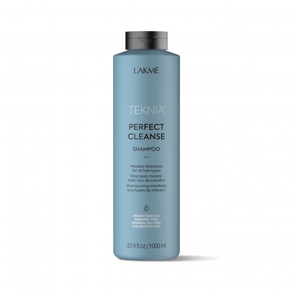 Lakme Teknia Perfect Cleanse Shampoo back label close up Pasadena hair salon