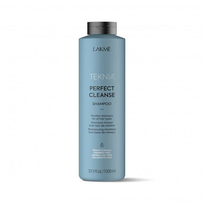 Lakme Teknia Perfect Cleanse Shampoo back label close up Pasadena hair salon