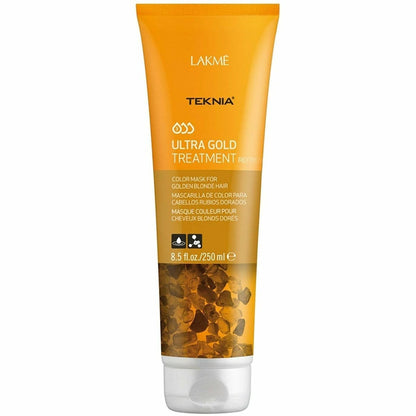 Lakme Teknia Ultra Gold Treatment front bottle at Pasadena Aveda hair salon