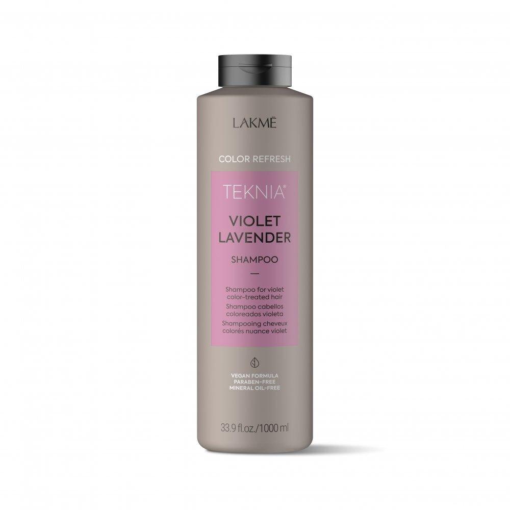 Lakme Teknia Violet Lavender Refresh Shampoo back label close up Pasadena hair salon