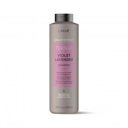 Lakme Teknia Violet Lavender Refresh Shampoo back label close up Pasadena hair salon
