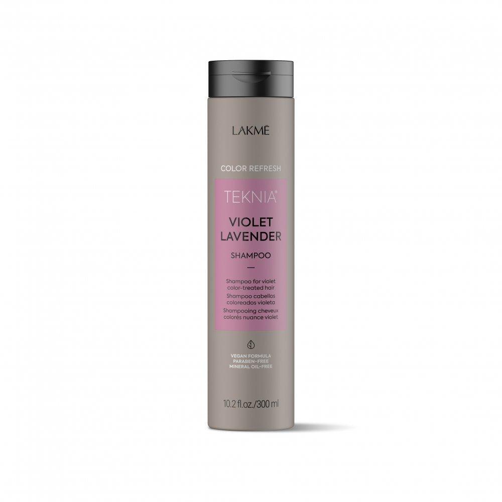 Lakme Teknia Violet Lavender Refresh Shampoo front bottle Pasadena Aveda salon