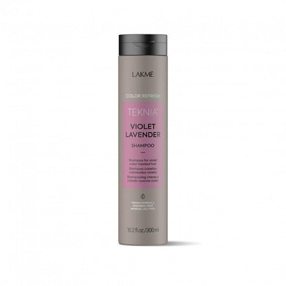Lakme Teknia Violet Lavender Refresh Shampoo front bottle Pasadena Aveda salon
