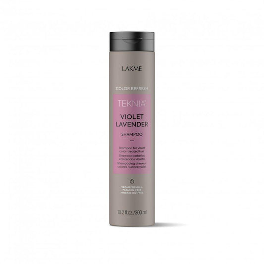 Lakme Teknia Violet Lavender Refresh Shampoo front bottle Pasadena Aveda salon