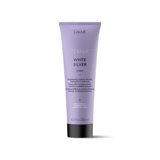 Lakme Teknia White Silver Mask front jar view at Pasadena Aveda salon