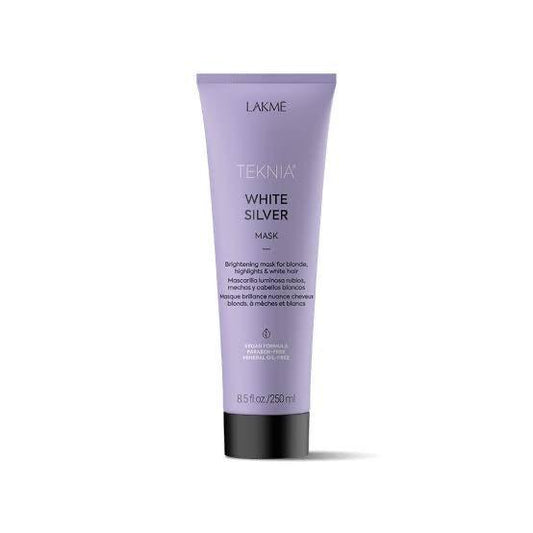 Lakme Teknia White Silver Mask front jar view at Pasadena Aveda salon