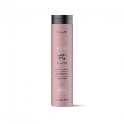 Lakme Teknia Color Stay Shampoo front bottle at Pasadena Aveda hair salon