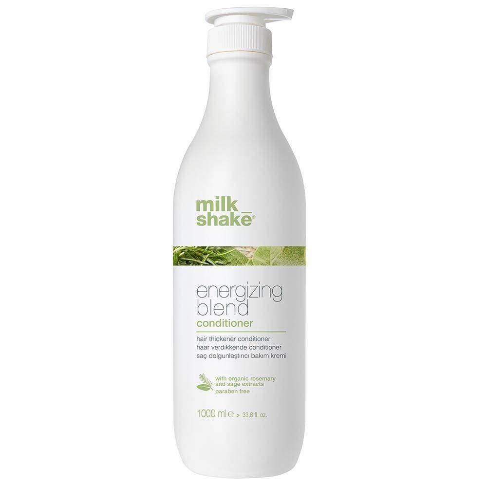 Milk Shake Energizing Blend Conditioner back label detail shot at Pasadena Aveda hair salon