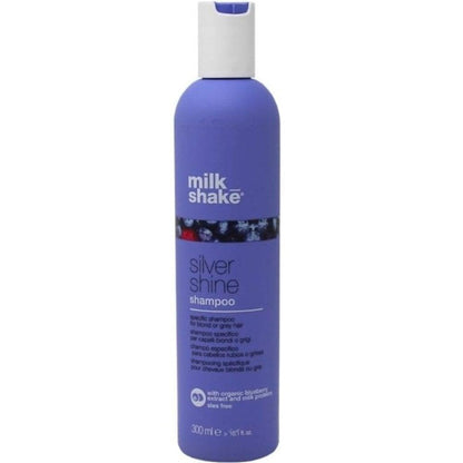 Milk Shake Silver Shine Shampoo front view for silver hair brightening Pasadena salon
