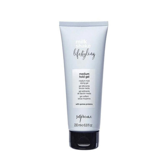 Milk Shake lifestyling medium hold gel 6.8 oz bottle for hair styling at Pasadena Aveda salon