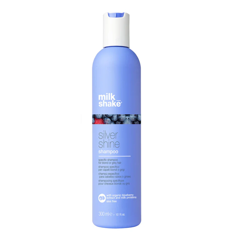 Milk Shake Silver Shine Shampoo back label close-up Pasadena hair salon