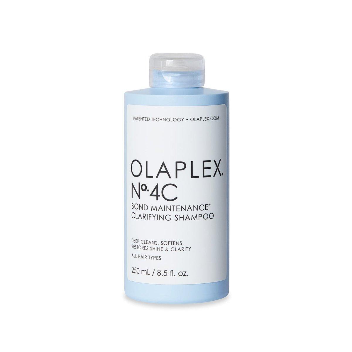 Olaplex No. 4C Bond Maintenance Clarifying Shampoo front view for deep cleanse Pasadena Aveda salon