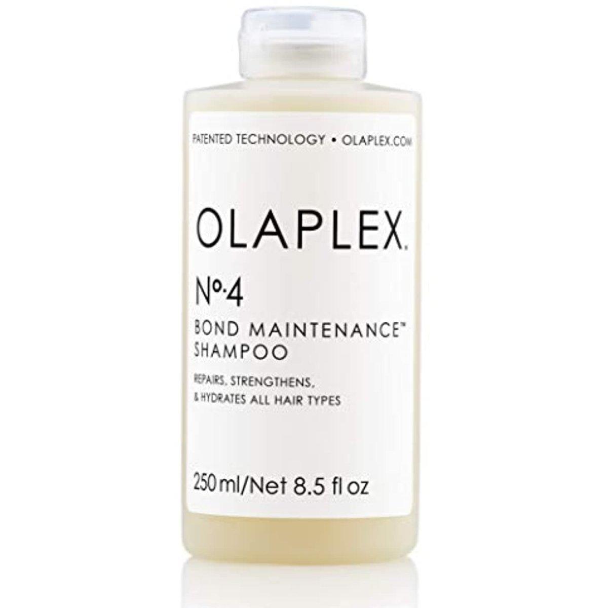Olaplex No.4 Bond Maintenance Shampoo front view for healthy hair cleansing at Pasadena salon