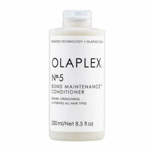 Olaplex No.5 Bond Maintenance Conditioner front bottle for smooth hair care at Pasadena Aveda salon