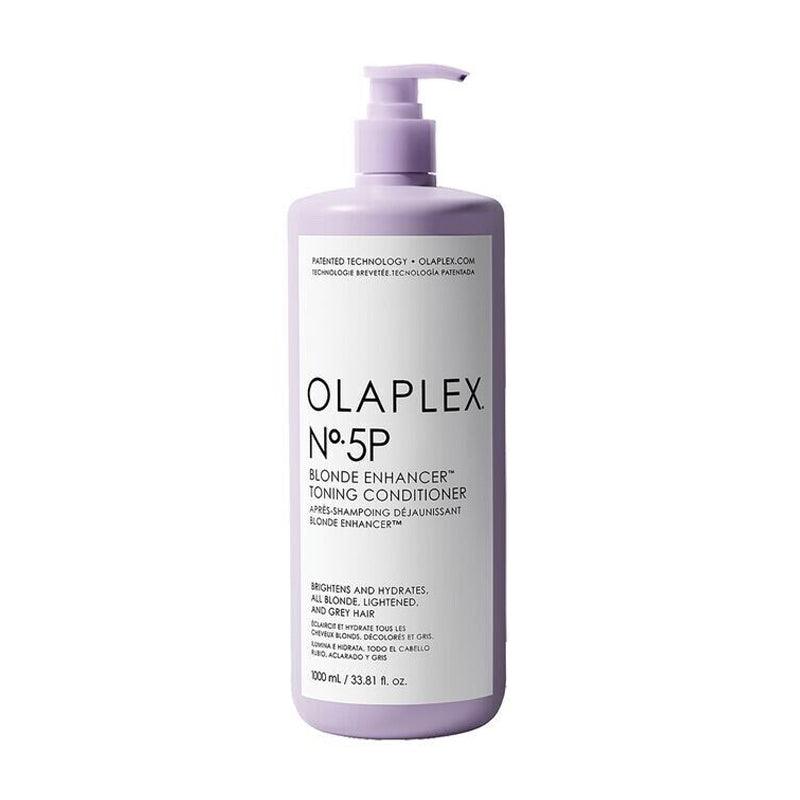 Olaplex No. 5P Blonde Enhancer Toning Conditioner back label close-up Pasadena hair salon