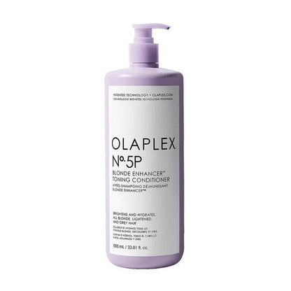 Olaplex No. 5P Blonde Enhancer Toning Conditioner back label close-up Pasadena hair salon