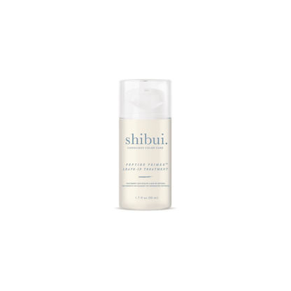 Shibui Peptide Primer Leave-In Treatment front view bottle at Pasadena Aveda salon