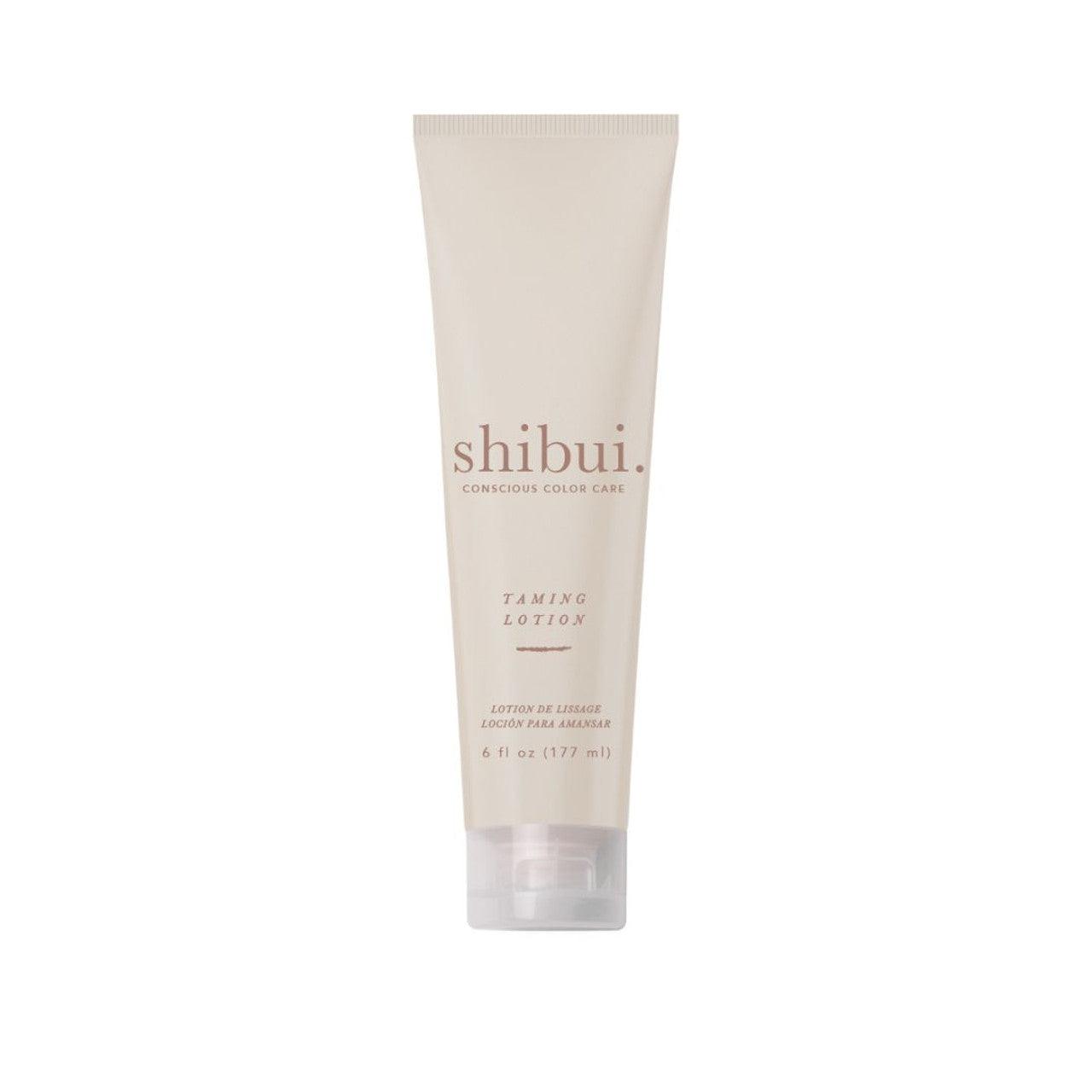 Shibui Taming Lotion 6oz bottle smoothing hair care at Pasadena salon