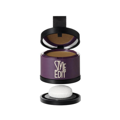 Style Edit Root Touch-Up Binding Powder open jar detail shot at Bokaos Aveda Salon Pasadena