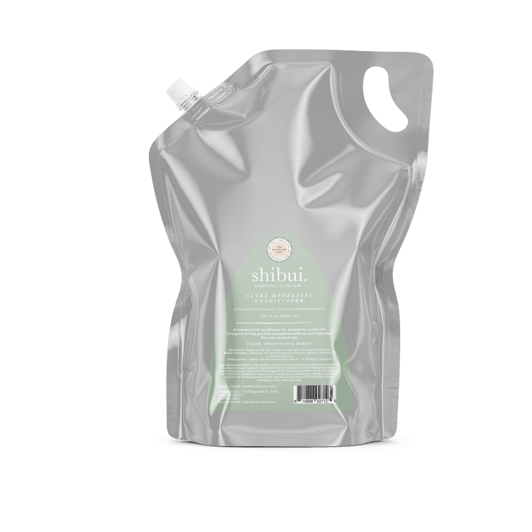 Shibui Ultra Hydrating Conditioner back label close up at Pasadena hair salon
