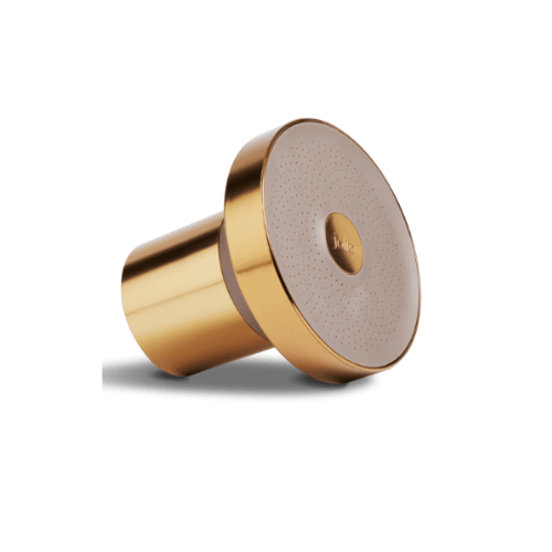 Jolie Skin Co Brushed Showerhead front view for spa showers in Pasadena