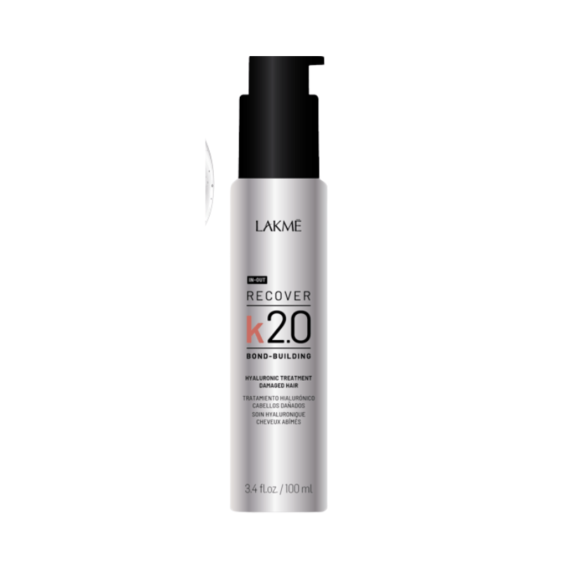 Lakme K 2.0 Restore Hyaluronic Treatment 3.4oz bottle for deep hair hydration at Pasadena Aveda salon