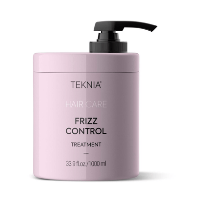 Lakme Teknia Frizz Control Treatment label close up Pasadena hair care product