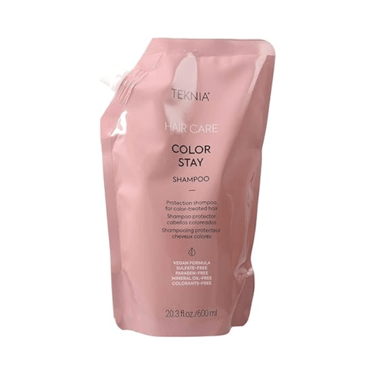 Lakme Color Stay Shampoo Refill Pouch 20.2oz for color protection at Pasadena hair salon