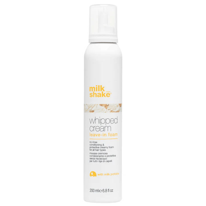 Milk Shake Whipped cream Leave-in Foam 6.8 oz bottle for lightweight styling Pasadena hair salon