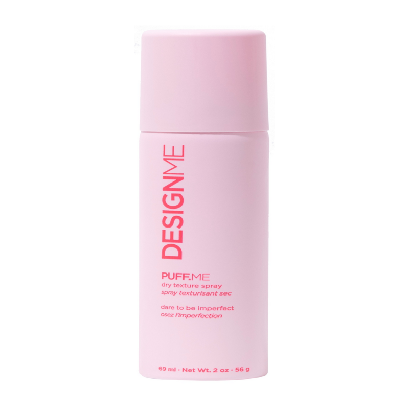 Design.Me Puff.Me Dry Texturizing Spray 2oz bottle for textured hair at Pasadena Aveda salon