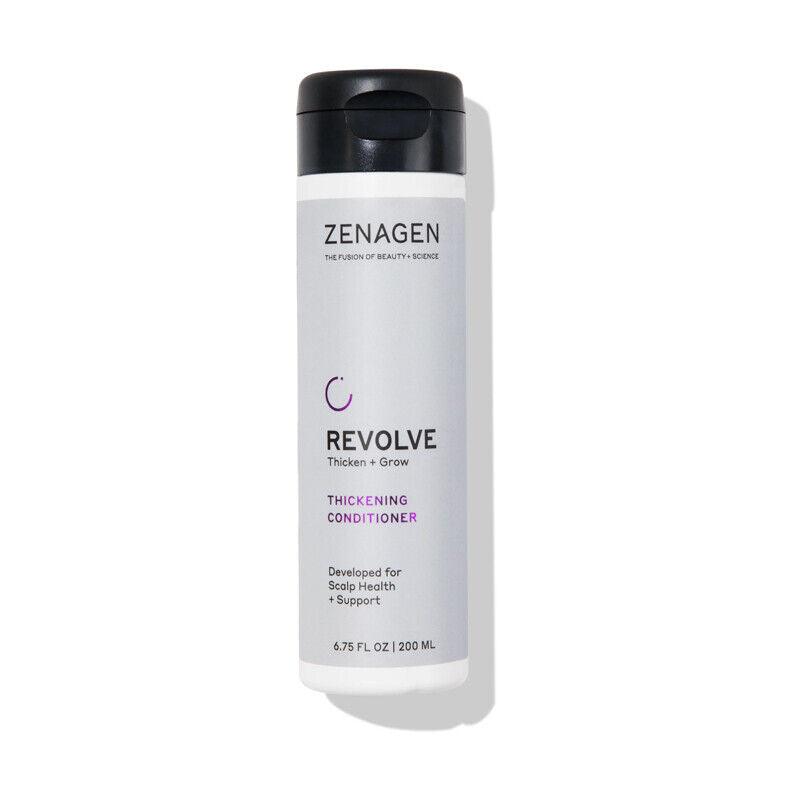 Zenagen Revolve Thickening Conditioner bottle front view hair care Pasadena salon