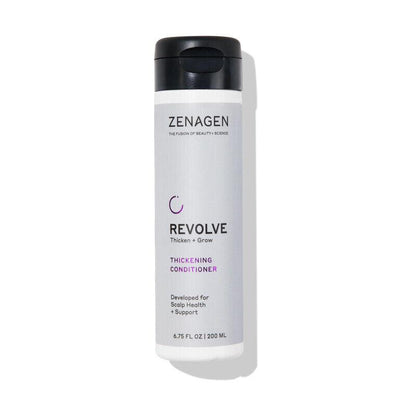Zenagen Revolve Thickening Conditioner bottle front view hair care Pasadena salon