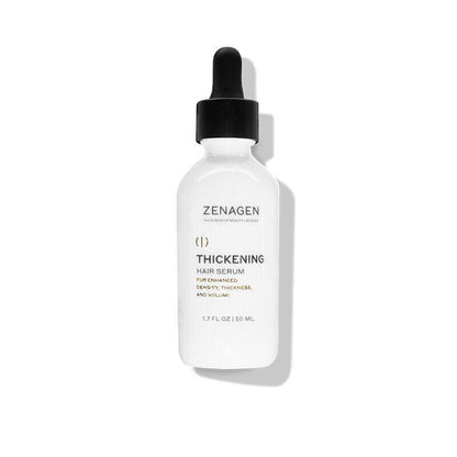 Zenagen Densifying Hair Serum bottle front view hair care Pasadena salon