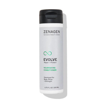 Zenagen Evolve Nourish Conditioner bottle front view hair care Pasadena salon