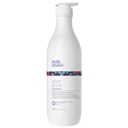 Milk Shake Silver Shine Shampoo side angle for hair care Pasadena Aveda salon