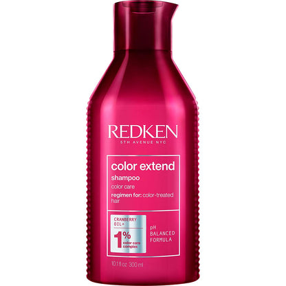 Redken Color Extend Shampoo front bottle for color treated hair care Pasadena Aveda salon